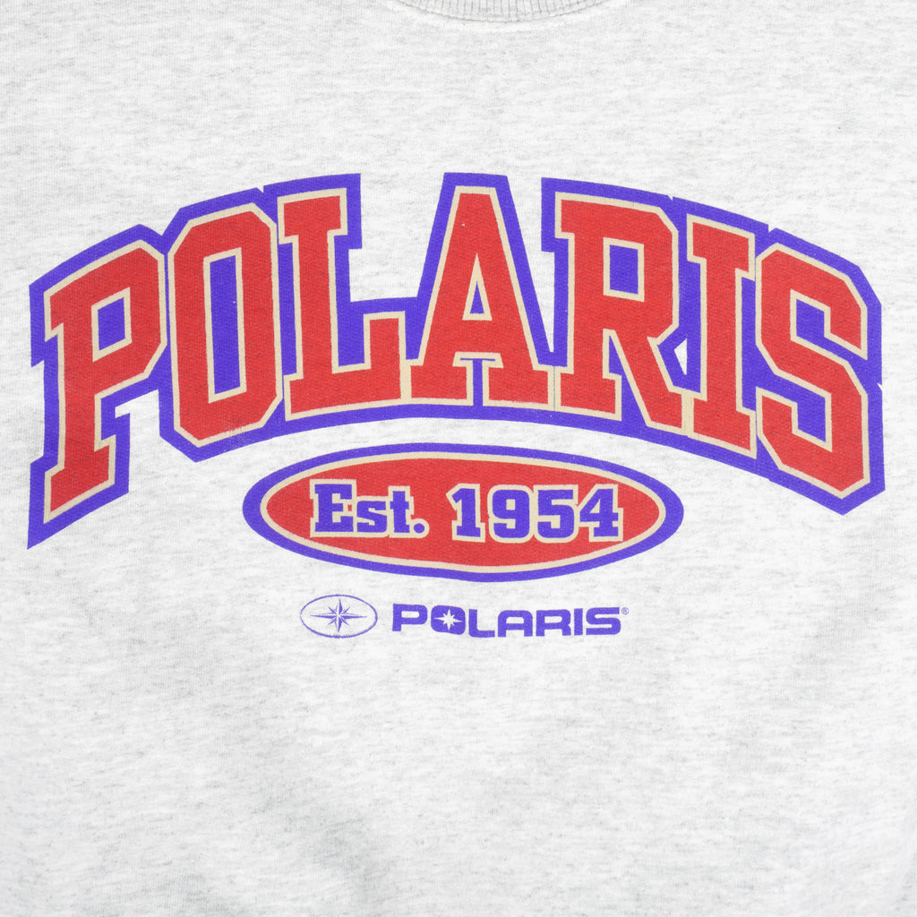 Vintage - Polaris Snowmobile Crew Neck Sweatshirt 1990s Large Vintage Retro