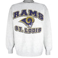 NFL (Dynasty) - St. Louis Rams Crew Neck Sweatshirt 1990s Medium Vintage Retro football