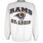 NFL (Dynasty) - St. Louis Rams Crew Neck Sweatshirt 1990s Medium Vintage Retro football