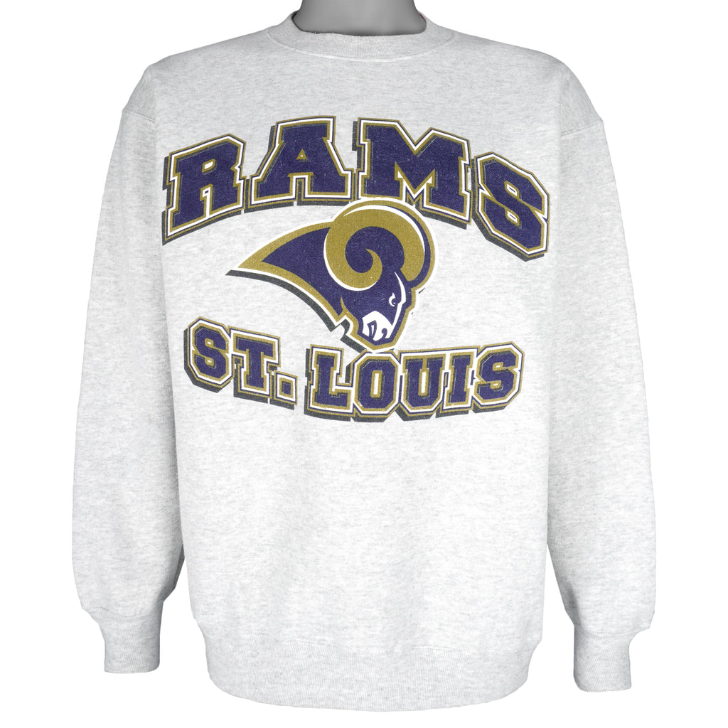 NFL (Dynasty) - St. Louis Rams Crew Neck Sweatshirt 1990s Medium Vintage Retro football