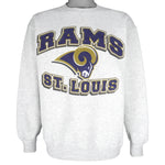 NFL (Dynasty) - St. Louis Rams Crew Neck Sweatshirt 1990s Medium Vintage Retro football