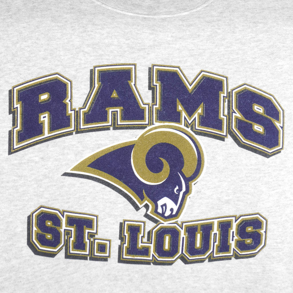 NFL (Dynasty) - St. Louis Rams Crew Neck Sweatshirt 1990s Medium Vintage Retro football