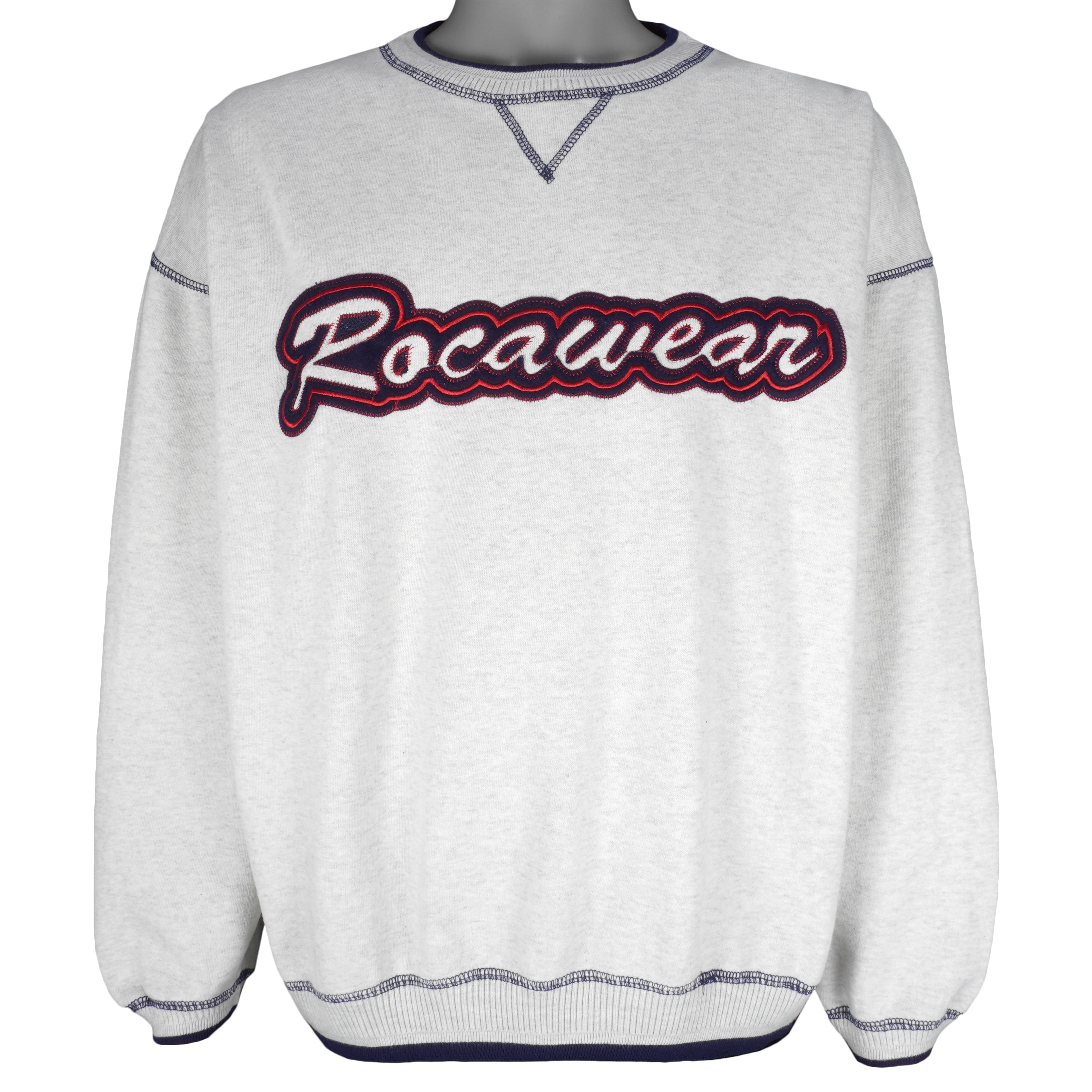 Rocawear - Embroidered Crew Neck Sweatshirt 1990s XX-Large