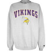 Starter - Minnesota Vikings Crew Neck Sweatshirt 2000s Large
