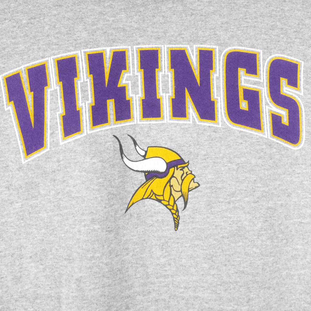 Starter - Minnesota Vikings Crew Neck Sweatshirt 2000s Large