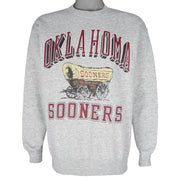 NCAA (Galt Sand) - Oklahoma Sooners Crew Neck Sweatshirt 1990s Large Vintage Retro Football College