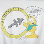 Vintage Garfield) - Sagittarius Is Cheerful & Generous Sweatshirt 1980s Small