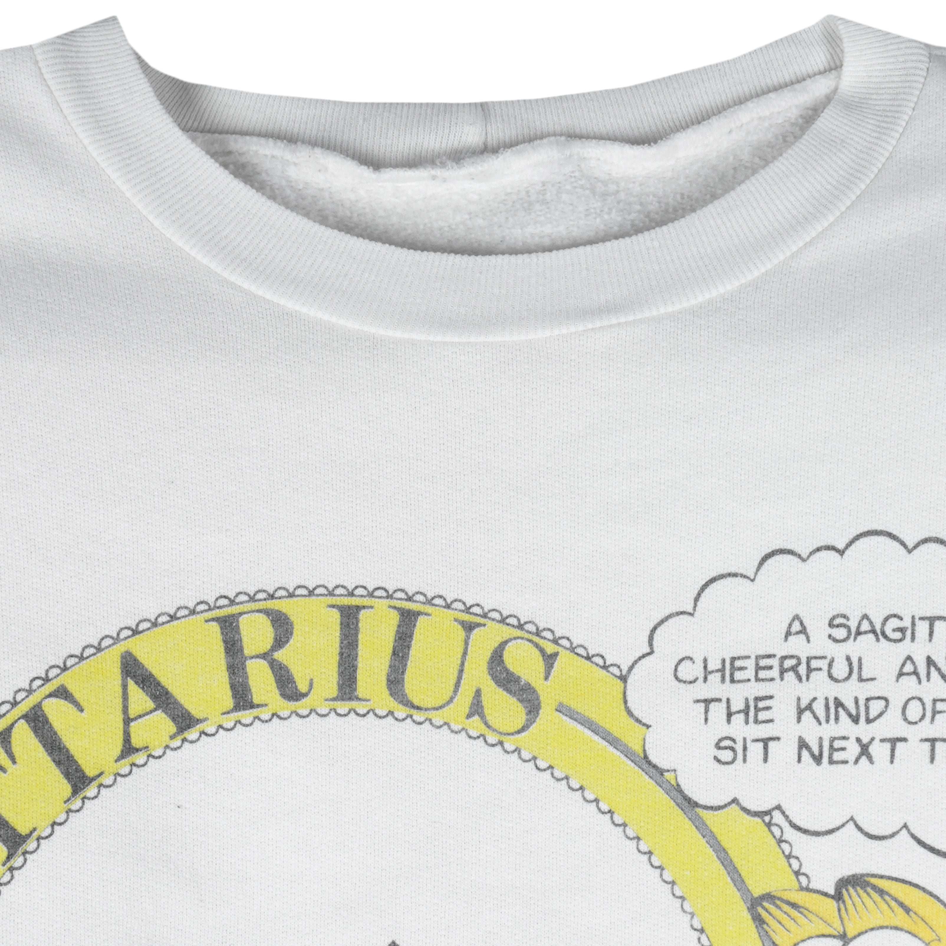 Vintage Garfield) - Sagittarius Is Cheerful & Generous Sweatshirt 1980s Small