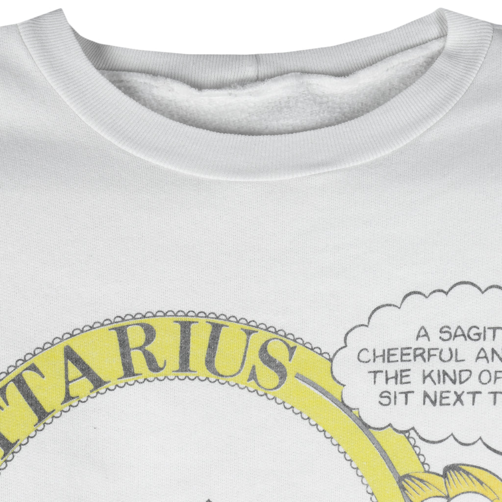 Vintage Garfield) - Sagittarius Is Cheerful & Generous Sweatshirt 1980s Small