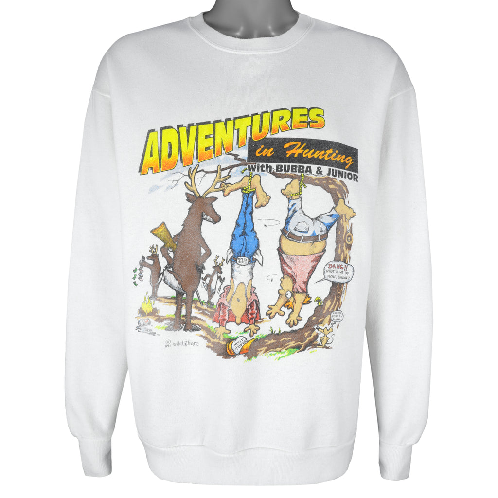 Vintage (Delta) - Adventure in Hunting with Bubba & Junior Sweatshirt 1980s X-Large