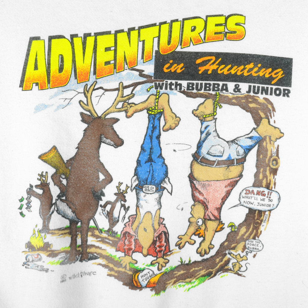 Vintage (Delta) - Adventure in Hunting with Bubba & Junior Sweatshirt 1980s X-Large
