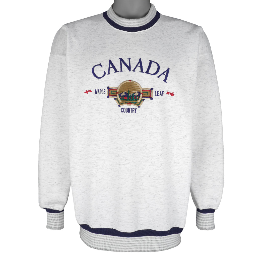 Vintage (Cityscape) - Canada Maple Leaf Country Sweatshirt 1990s Medium