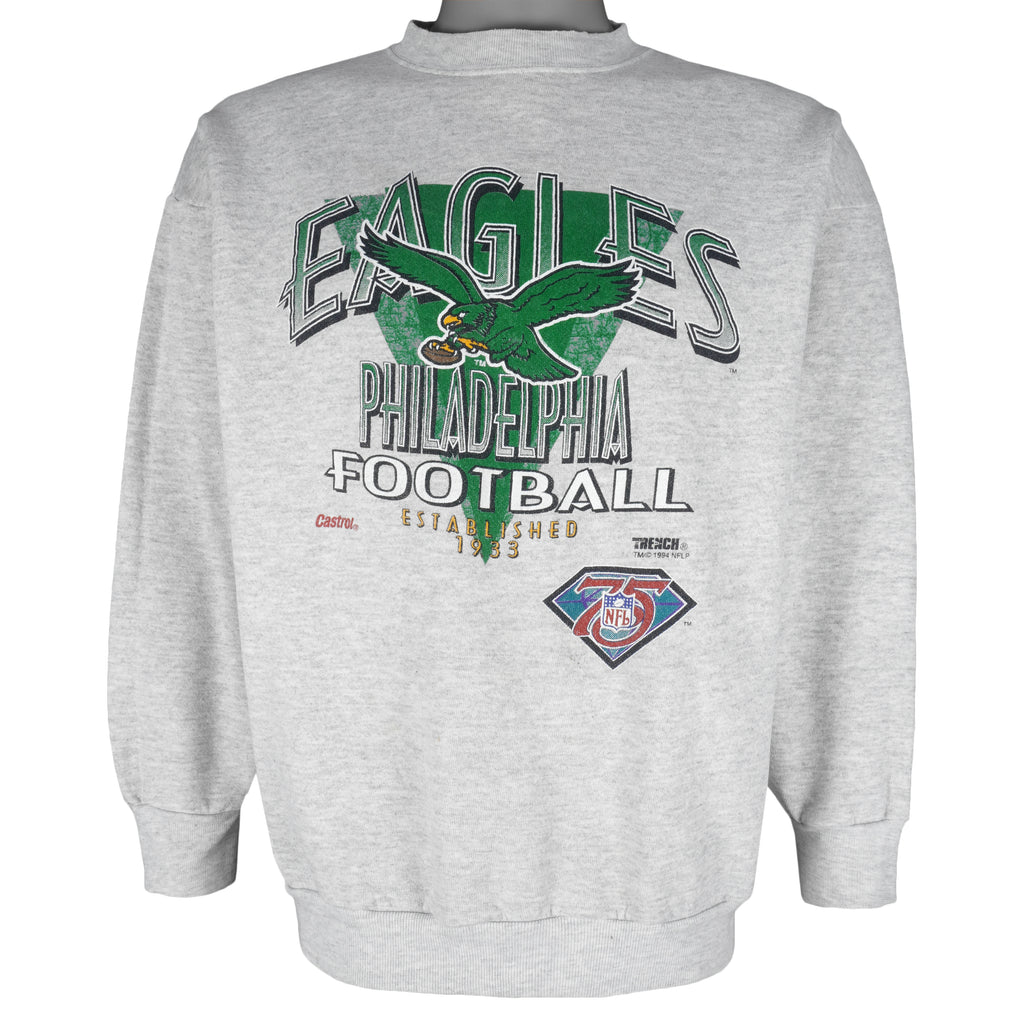 NFL (Tultex) - Philadelphia Eagles Crew Neck Sweatshirt 1993 X-Large Vintage Retro Football