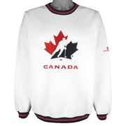 Vintage (Tundra) - Team Canada Hockey Crew Neck Sweatshirt 1990s Medium Vintage Retro Hockey