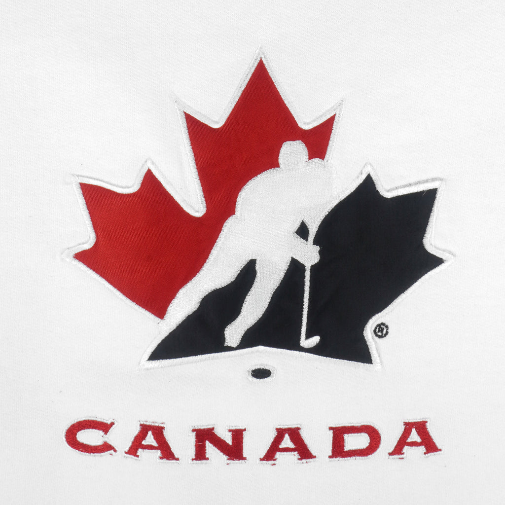 Vintage (Tundra) - Team Canada Hockey Crew Neck Sweatshirt 1990s Medium Vintage Retro Hockey