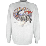 Vintage (Fruit Of The Loom) - Rodeo The Wild Ride Crew Neck Sweatshirt 1990s Large