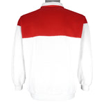 NFL - Red & White San Francisco 49ers 1/4 Zip Sweatshirt 1990s X-Large Vintage Retro Football