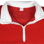 NFL - Red & White San Francisco 49ers 1/4 Zip Sweatshirt 1990s X-Large Vintage Retro Football