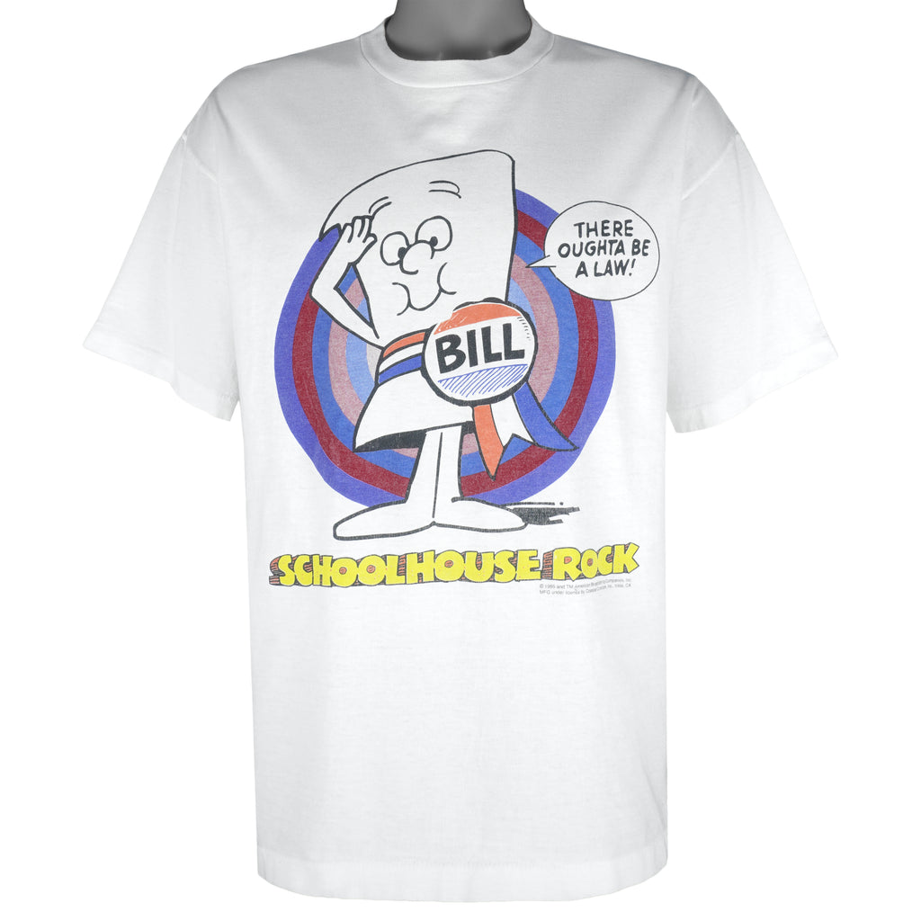 Vintage (Sof Tee) - School House Rock Single Stitch T-Shirt 1995 X-Large Vintage Retro
