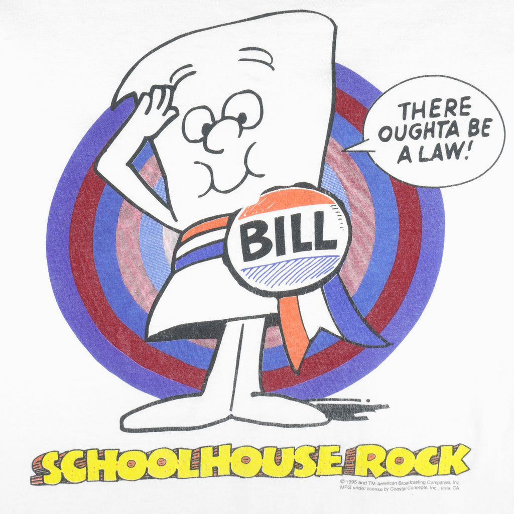 Vintage (Sof Tee) - School House Rock Single Stitch T-Shirt 1995 X-Large Vintage Retro