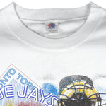 MLB (Bulletin Athletic) - Toronto Blue Jays Single Stitch T-Shirt 1993 X-Large Vintage Retro Baseball