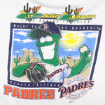 MLB (Logo 7) - San Diego Padres Big Logo T-Shirt 1996 X-Large Vintage Retro Baseball
