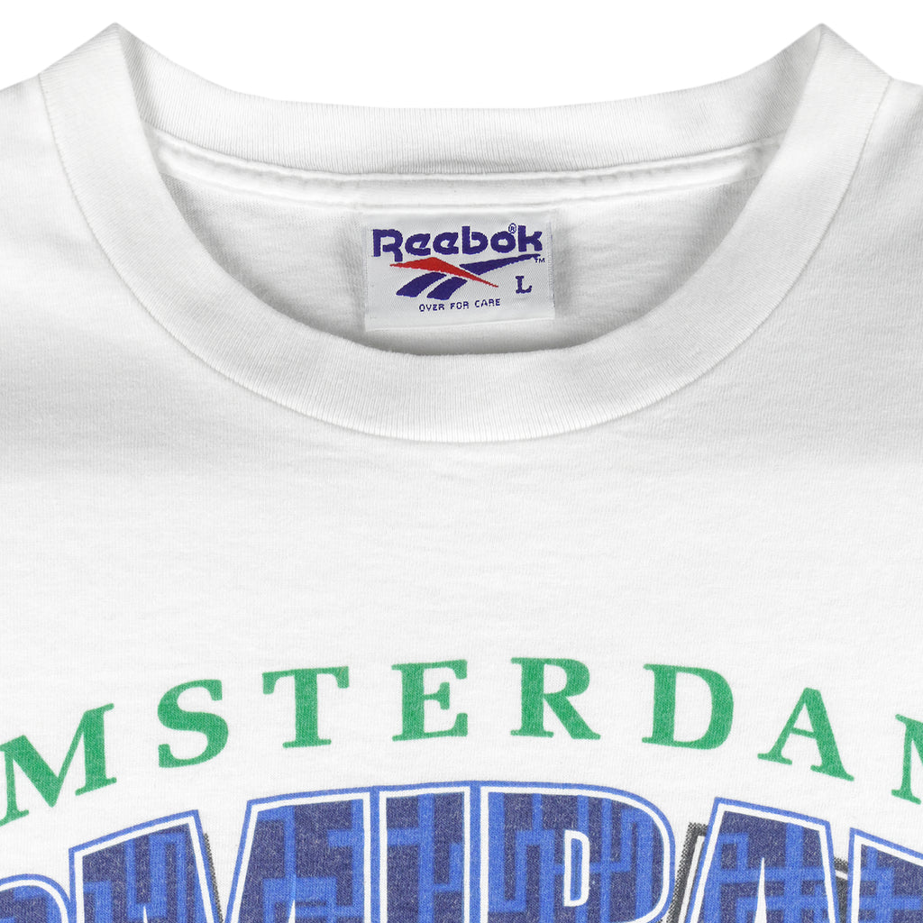 Reebok - Amsterdam Admirals Single Stitch T-Shirt 1995 Large Vintage Retro Football
