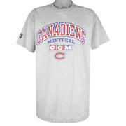 NHL (CCM) - Montreal Canadiens Big Logo T-Shirt 1990s X-Large Vintage Retro Hockey