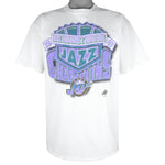 NBA (Logo 7) - Utah Jazz Midwest Division T-Shirt 1997 X-Large