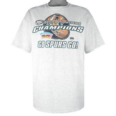 NBA (Tultex) - San Antonio Spurs Finals Champions T-Shirt 1999 X-Large