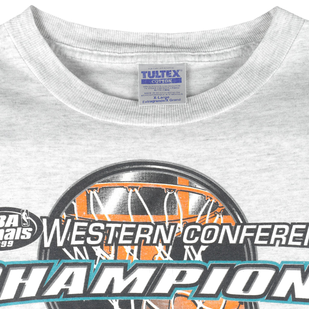NBA (Tultex) - San Antonio Spurs Champions T-Shirt 1990s X-Large Vintage Retro Basketball