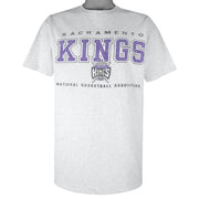 NBA (All American Wear) - Sacramento Kings Single Stitch T-Shirt 1990s X-Large Vintage Retro Basketball
