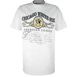MLB (Nutmeg) - Chicago White Sox Single Stitch T-Shirt 1990s X-Large Vintage Retro Baseball