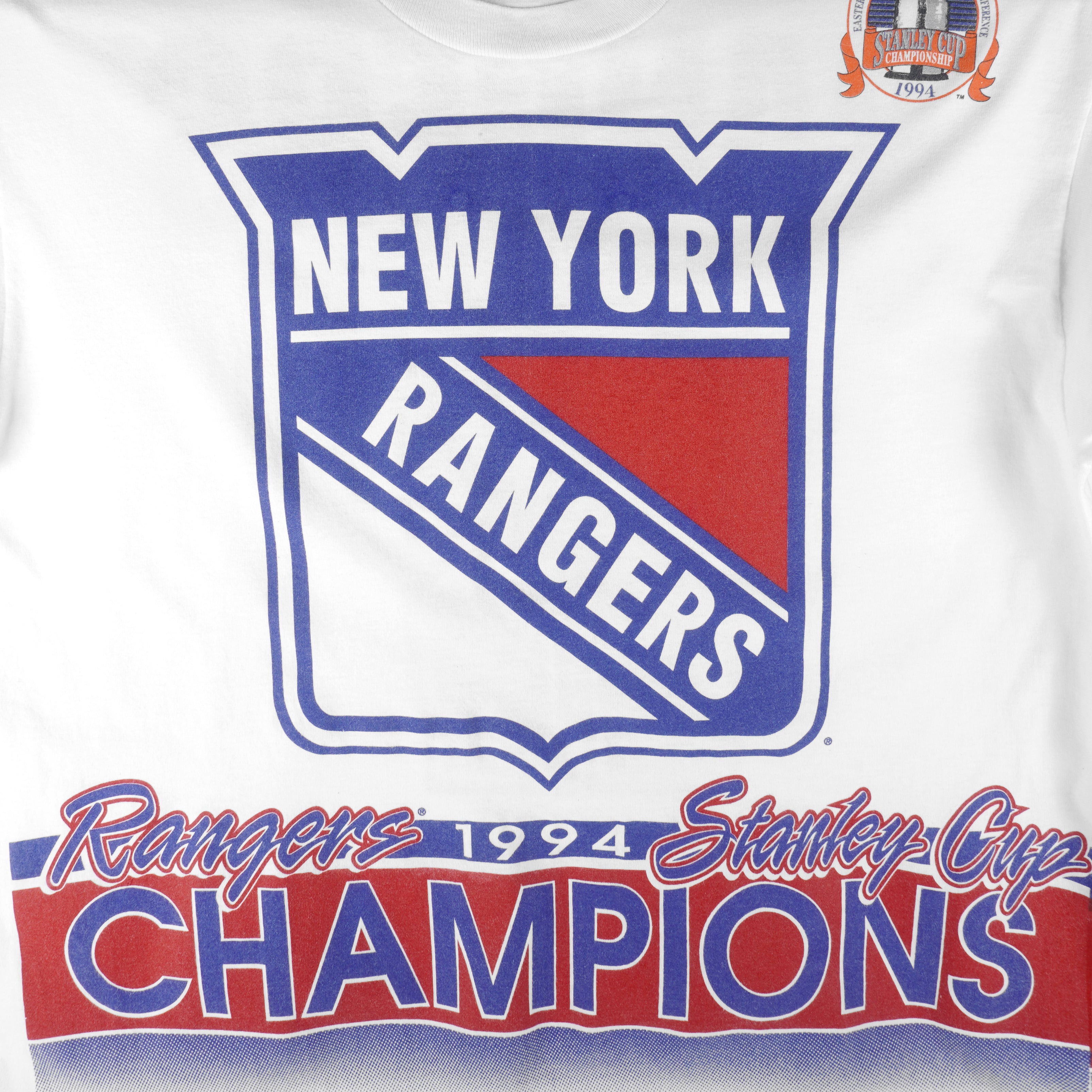 Vintage New York Rangers 1994 Stanley Cup Champions Logo 7 Shirt L NHL