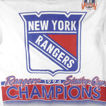 NHL (Salem) - New York Rangers Big Logo Champs T-Shirt 1994 X-Large Vintage Retro Hockey