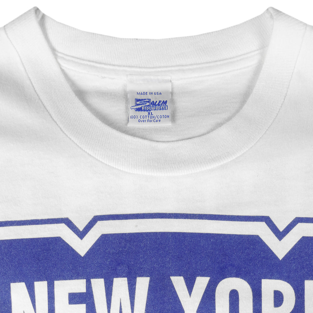 NHL (Salem) - New York Rangers Big Logo Champs T-Shirt 1994 X-Large Vintage Retro Hockey