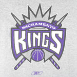 Reebok (NBA) - Sacramento Kings Big Logo T-Shirt 1990s Large Vintage Retro Basketball
