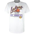 NBA (Salem) - Los Angeles Lakers Single Stitch T-Shirt 1990s Large Vintage Retro Basketball