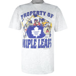 NHL - Toronto Maple Leafs With Looney Tunes Single Stich T-Shirt 1993 Medium Vintage Retro Hockey