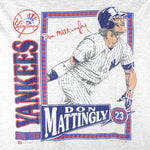 MLB (Nutmeg) - New York Yankees Don Mattingly Single Stitch T-Shirt 1990 X-Large Vintage Retro Baseball