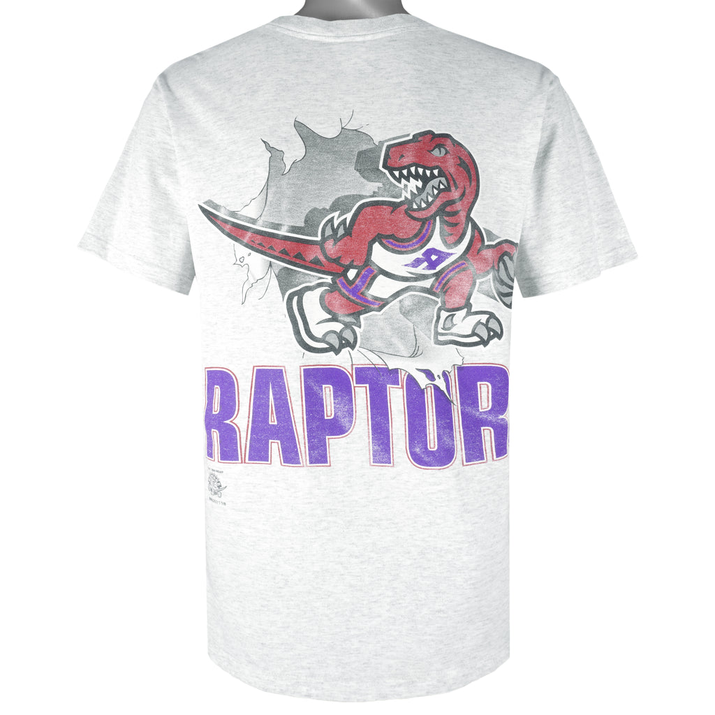 NBA (Nutmeg) - Toronto Raptors Breakout T-Shirt 1994 Medium Vintage Retro Basketball
