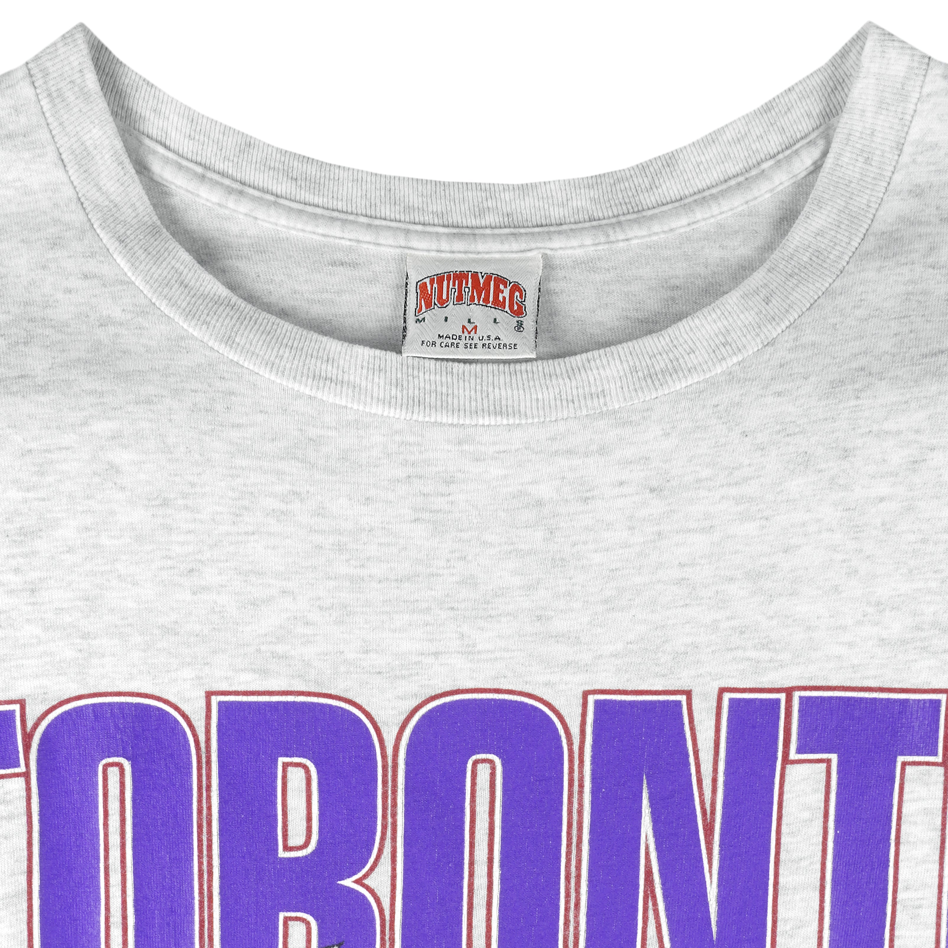 NBA (Nutmeg) - Toronto Raptors Breakout T-Shirt 1994 Medium Vintage Retro Basketball
