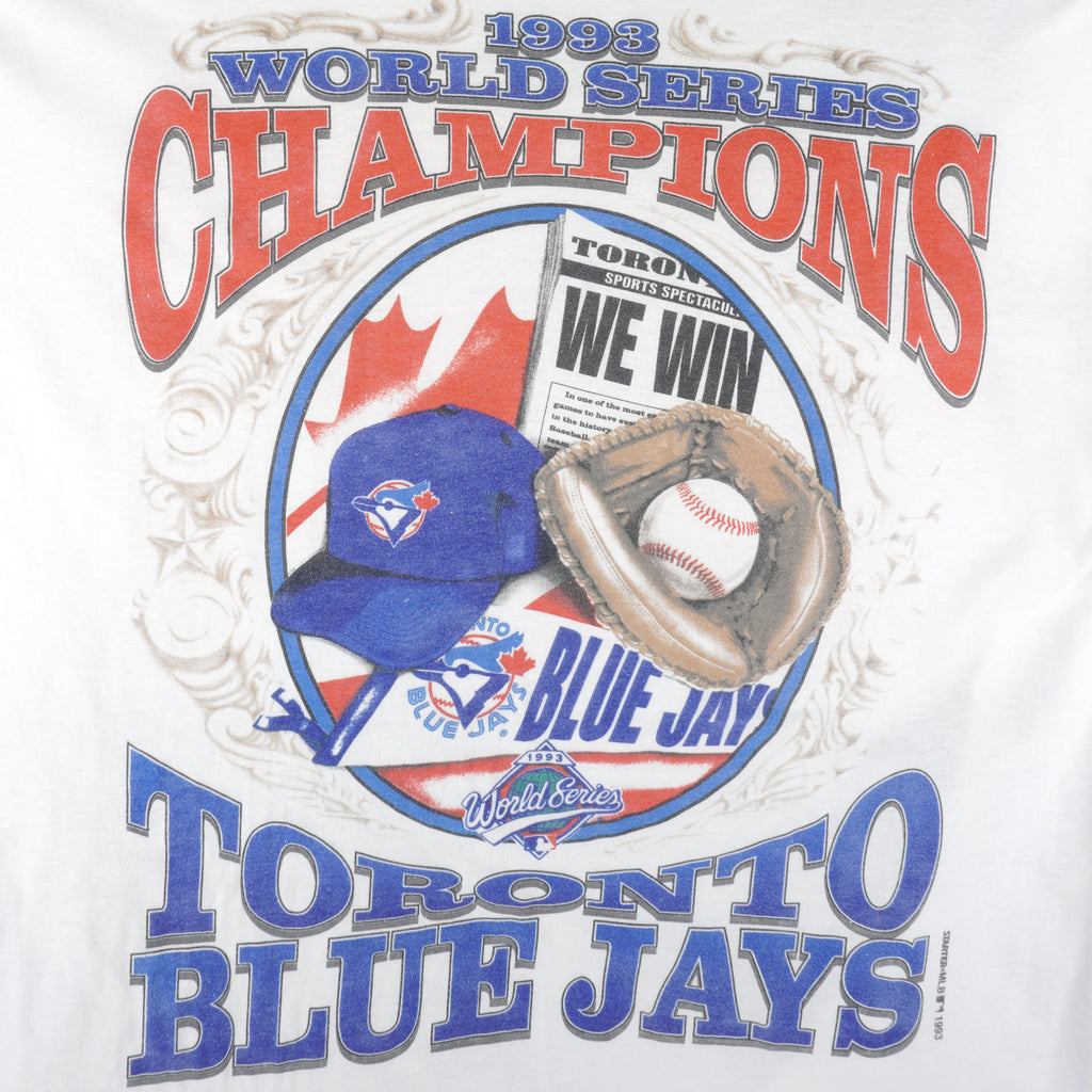 MLB (Sogo) - Toronto Blue Jays Single Stitch T-Shirt 1993 Large Vintage Retro Baseball