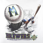 MLB (Lee) - Milwaukee Brewers Baseball T-Shirt 1998 XX-Large Vintage Retro Baseball