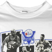 NBA (Homer) - Philadelphia 93ers Single Stitch T-Shirt 1990s Large Vintage Retro Baseketball