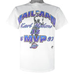 NBA (Lee) - Utah Jazz Mailman Karl Malone MVP T-Shirt 1997 Small