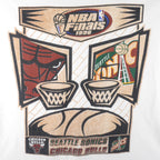 Starter - Chicago Bulls VS Seattle Sonic NBA Final T-Shirt 1996 Large Vintage Retro Basketball