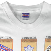 NHL (Hanes) - Canadian Tour Toronto Montreal Ottawa Original Six T-Shirt 1990s X-Large Vintage Retro Hockey