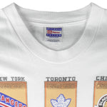 NHL (Hanes) - Canadian Tour Toronto Montreal Ottawa Original Six T-Shirt 1990s X-Large Vintage Retro Hockey