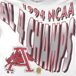 Starter (NCAA) - Arkansas Razorbacks Final 4 Champs Single Stitch T-Shirt 1994 X-Large Vintage Retro College